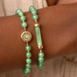 Pulsera de jade con moneda