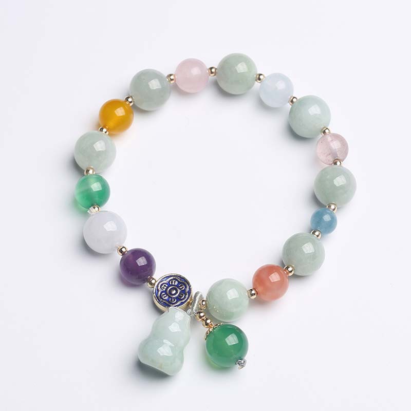 Jade Gourd Mixed Stone Bracelet — product view 1