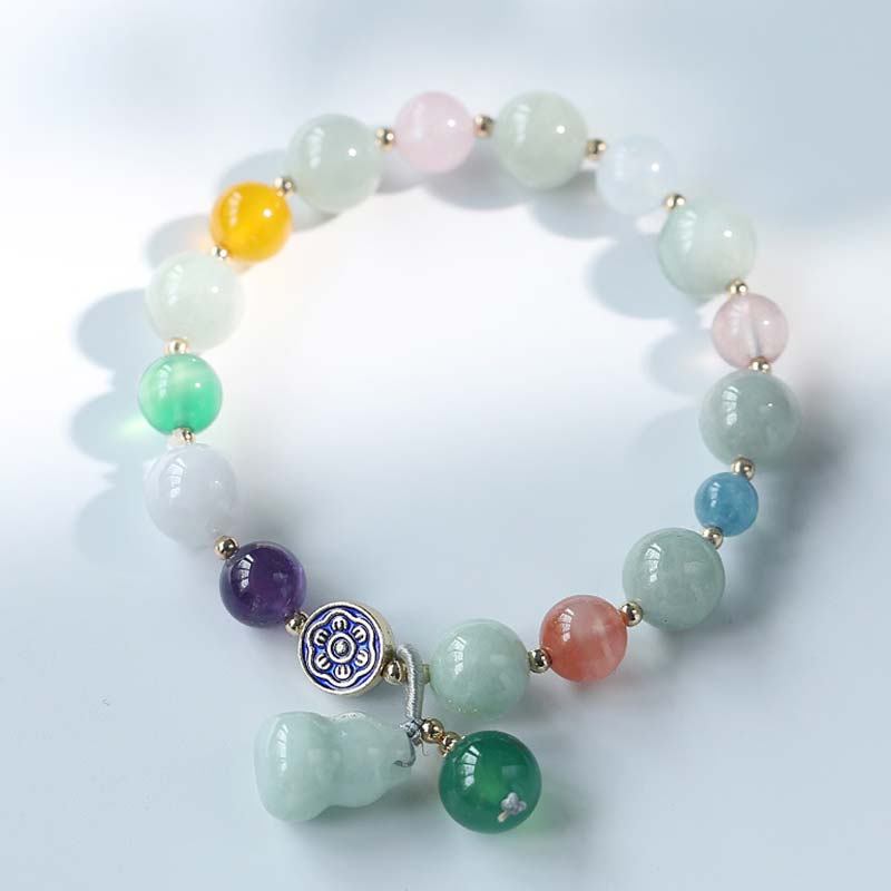 Jade Gourd Mixed Stone Bracelet — product view 2