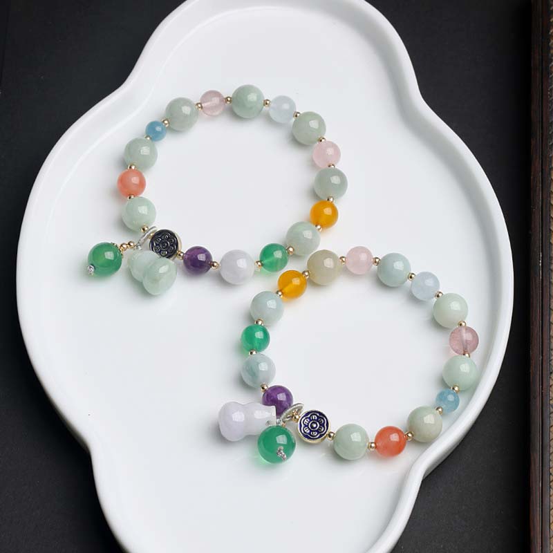 Jade Gourd Mixed Stone Bracelet — product view 4