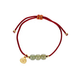 Jade Lotus Pod Braided Bracelet — detail view 5