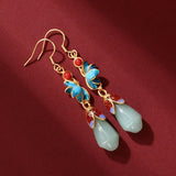 Jade Magnolia Drop Earrings — product view 2