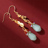Jade Magnolia Drop Earrings — product view 4