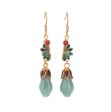 Jade Magnolia Drop Earrings — product view 5