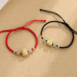 Jade Pouch Bead Braided Bracelet — product view 1