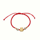 Jade Pouch Bead Braided Bracelet — product view 4