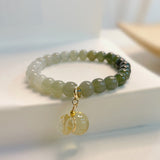 Jade Pouch Charm Bead Bracelet — product view 1