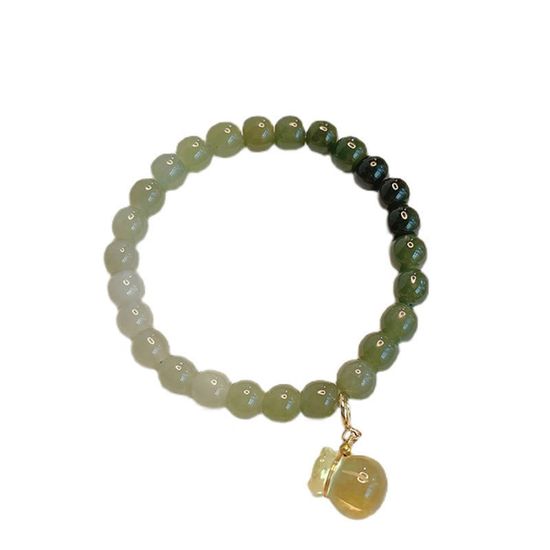 Jade Pouch Charm Bead Bracelet — product view 6