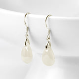 Jade Teardrop Sterling Silver Earrings — product view