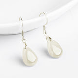 Jade Teardrop Sterling Silver Earrings — detail view 2