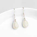 Jade Teardrop Sterling Silver Earrings — detail view 5