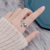Koi and Lotus Sterling Silver Ring — detail view 5