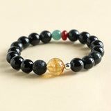 Obsidian Accent Bead Bracelet — detail view 3