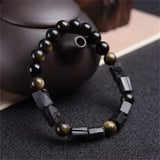 Obsidian and Black Tourmaline Bracelet — product view 1