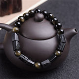 Obsidian and Black Tourmaline Bracelet — product view 2