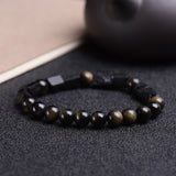 Obsidian and Black Tourmaline Bracelet — product view 5