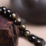 Obsidian and Black Tourmaline Bracelet — product view 6