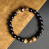 Obsidian and Tiger's Eye Accent Bracelet — product view 3