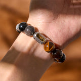 Obsidian and Tiger's Eye Vajra Bracelet — product view 5