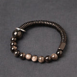 Obsidian Coconut Shell and Ebony Bracelet — product view 1