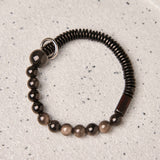 Obsidian Coconut Shell and Ebony Bracelet — product view 2