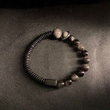 Obsidian Coconut Shell and Ebony Bracelet — product view 6