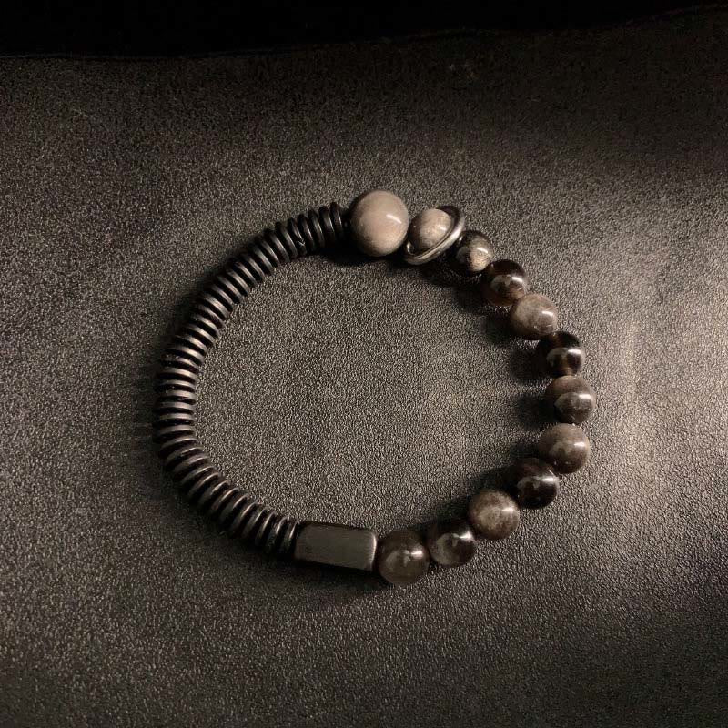 Obsidian Coconut Shell and Ebony Bracelet — product view 6