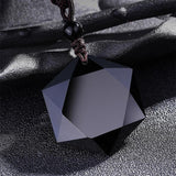 Collar con hexagrama de obsidiana