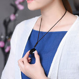 Collar con hexagrama de obsidiana