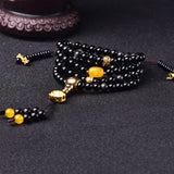 Obsidian Lotus 108-Bead Mala — product view 6