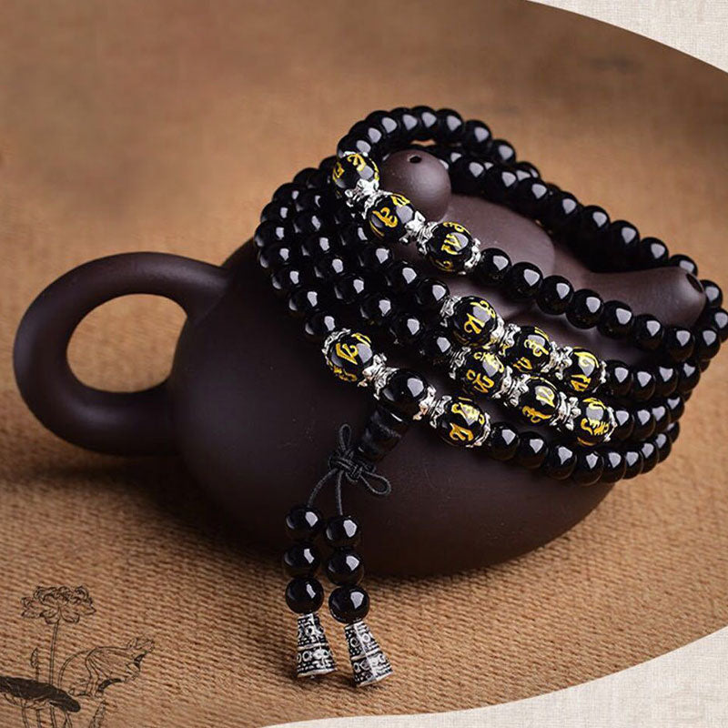 Obsidian Mantra 108-Bead Mala — product view 6