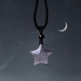 Obsidian Star and Crescent Necklace — product view