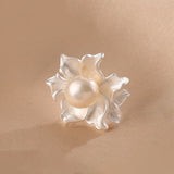 Pearl Blossom Stud Earrings — product view 4
