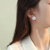 Pearl Blossom Stud Earrings — product view 6