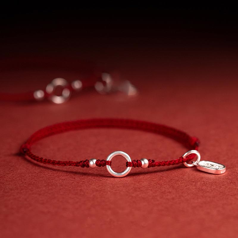 Silver Charm Cord Bracelet — product view