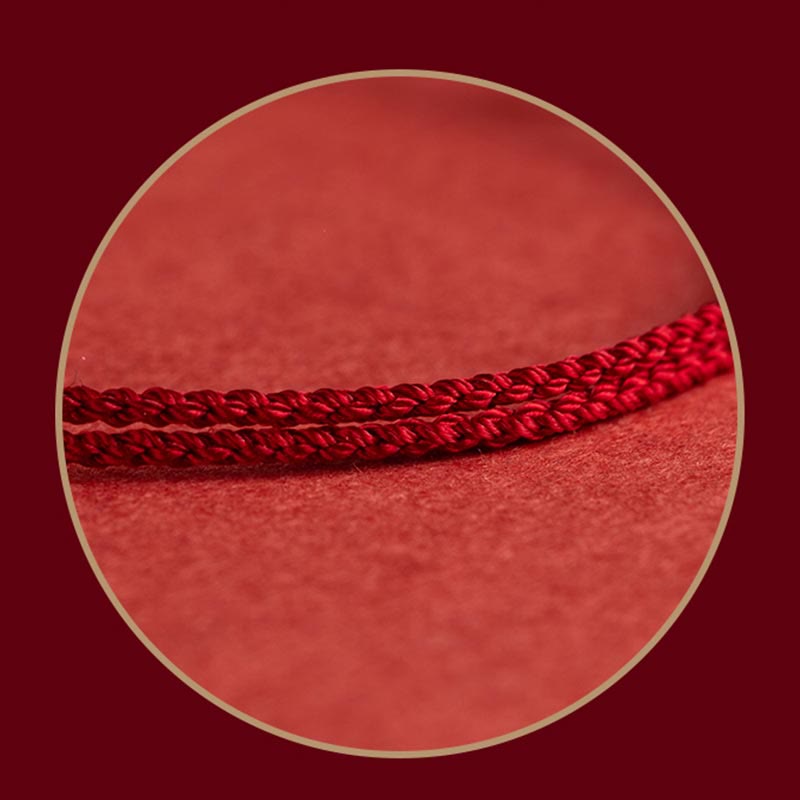 Silver Charm Cord Bracelet — detail view 5