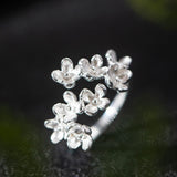 Silver Osmanthus Blossom Ring — product view 6