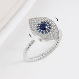 Silver Rotating Eye Ring — product view 1