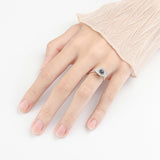 Silver Rotating Eye Ring — product view 4