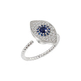 Silver Rotating Eye Ring — product view 6