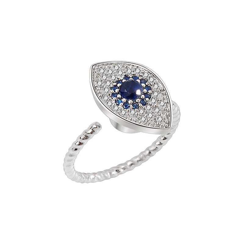 Silver Rotating Eye Ring — product view 6