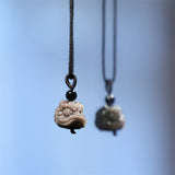 Silver Sheen Obsidian Lion Cord Necklace — product view 1