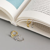 Sterling Silver Eye Charm Hoops — detail view 2