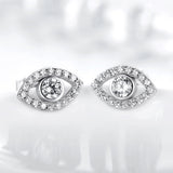 Sterling Silver Eye Stud Earrings — detail view 2