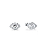 Sterling Silver Eye Stud Earrings — detail view 5