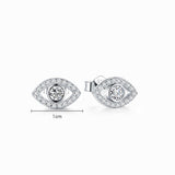 Sterling Silver Eye Stud Earrings — detail view 6