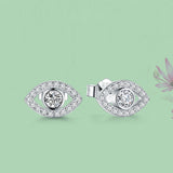 Sterling Silver Eye Stud Earrings — detail view 7