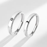 Sun and Moon Sterling Silver Ring — detail view 2