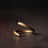 Textured Brass Wrap Ring — product view 1