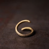 Textured Brass Wrap Ring — product view 4